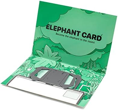 Elephant Card® Mount Mount for iPhone | גודל כרטיס אשראי, מתקפל | הרציפות מצלמת הרציפות | מתאים
